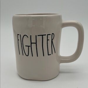 Rae Dunn "FIGHTER" Ceramic Coffee Tea Mug Artisan Collection by Magenta